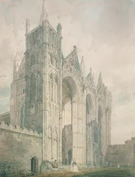 Westfassade der Kathedrale von Peterborough, 18. Jahrhundert